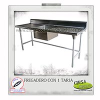 fregadero con 1 tarja miniatura